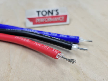 100' Roll Taylor 8mm Pro Wire-Core 100% Silicone Spark Plug wire RED / BLACK / BLUE