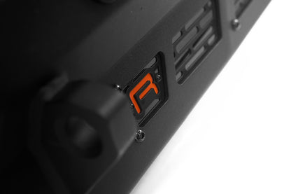 R logo cutout on the Spec Series Winch Front Bumper for the 2021-2024 Ford Bronco Raptor