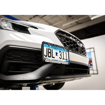 GrimmSpeed License Plate Relocation Kit - 2018+ Subaru WRX, 2018-21 Subaru STI, 2013+ Subaru BRZ, 2017+ Toyota 86 GRM094029