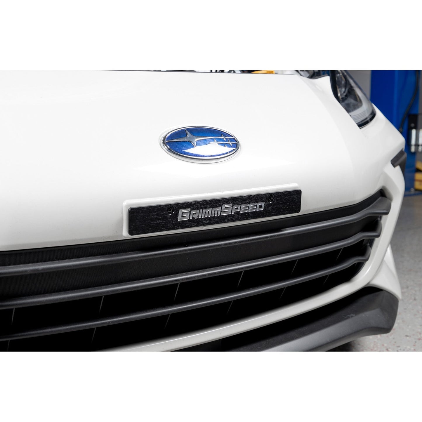 GrimmSpeed Front License Plate Delete - 2006-14 Subaru Impreza/WRX/STI, 2022+ Subaru BRZ, 2022+ ToyotaGR86 GRM094079