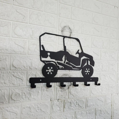 Honda Pioneer 1000-5 UTV Key Hanger – Steel Off Road Utility Wall Organizer
