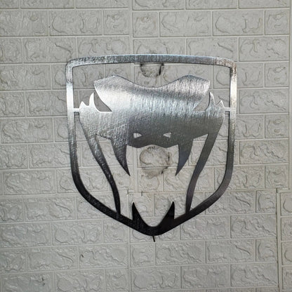 Dodge Viper Logo Steel Wall Art – 14"x14" Modern Mopar Garage Decor