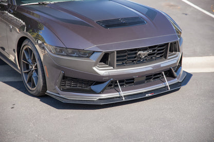 Carbon Fiber  Front Wind Splitter- 2024 - 2024 Ford Mustang Base Dark Horse