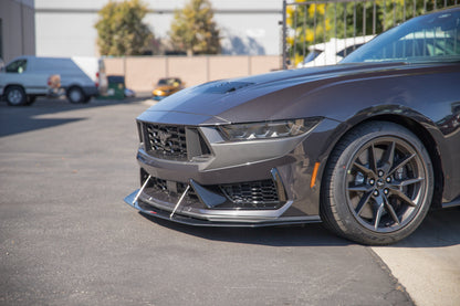 Carbon Fiber  Front Wind Splitter- 2024 - 2024 Ford Mustang Base Dark Horse