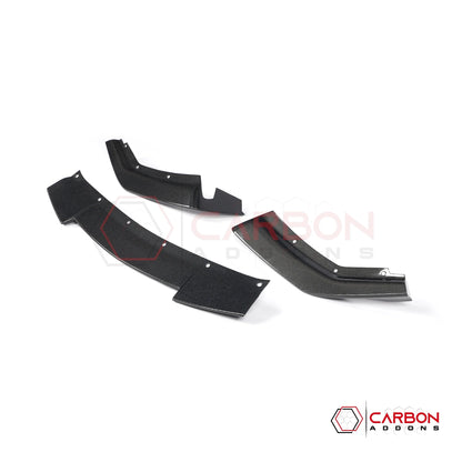 Real Carbon Fiber Front Lip Splitter for 2024+ Ford Mustang GT (3-Piece Set)