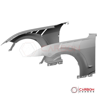 GTD-Style Carbon Fiber Front Fenders for 2024+ Ford Mustang (V2)