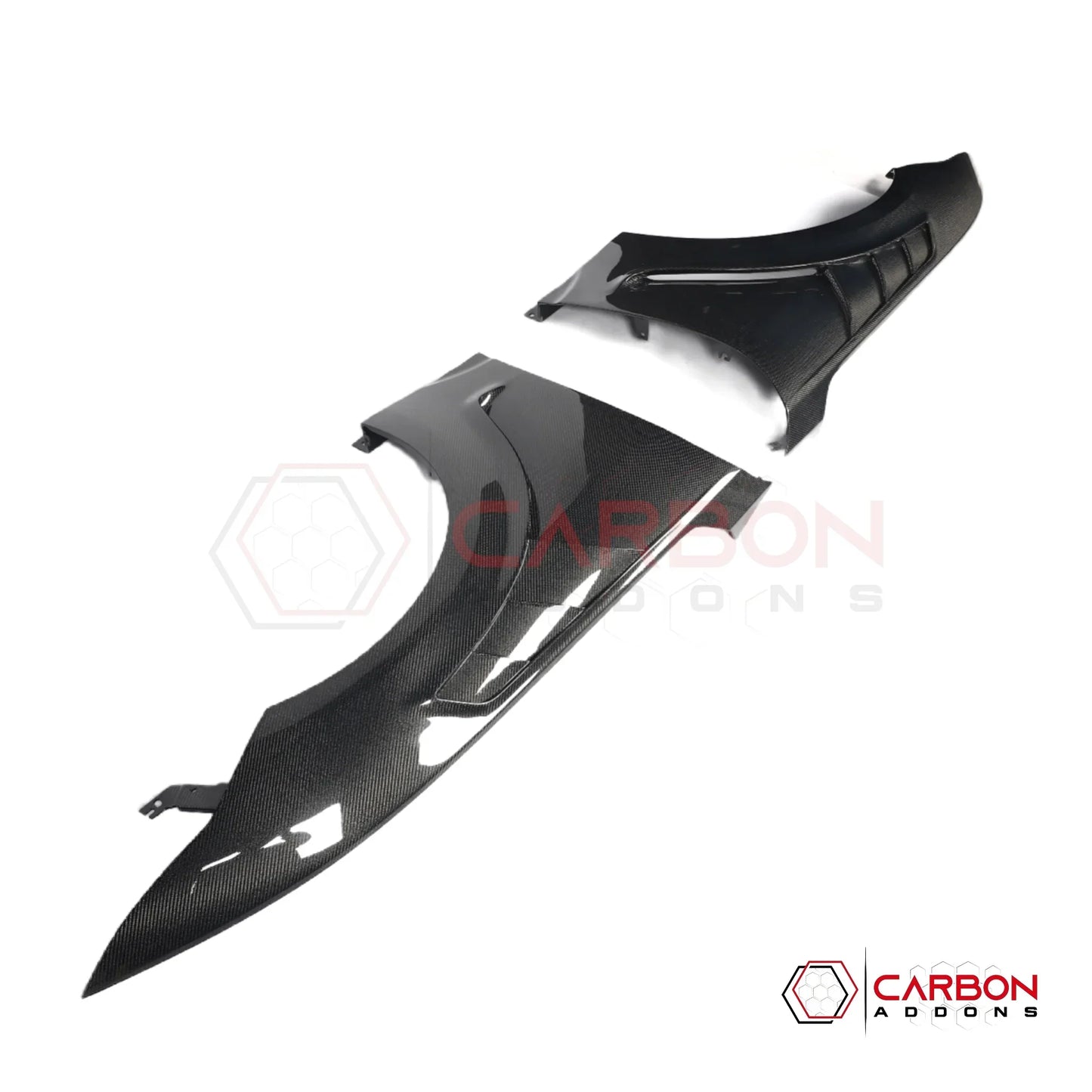 GTD-Style Carbon Fiber Front Fenders for 2024+ Ford Mustang (V2)