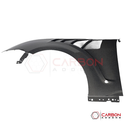 GTD-Style Carbon Fiber Front Fenders for 2024+ Ford Mustang (V2)