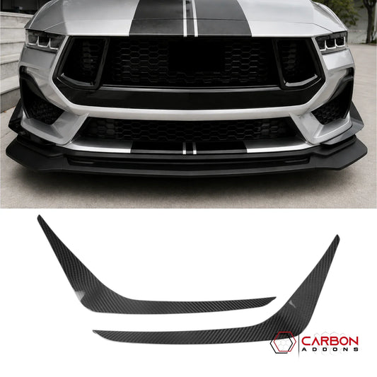 GT-Style Aero Canards for 2024+ Ford Mustang (Carbon Fiber or ABS)