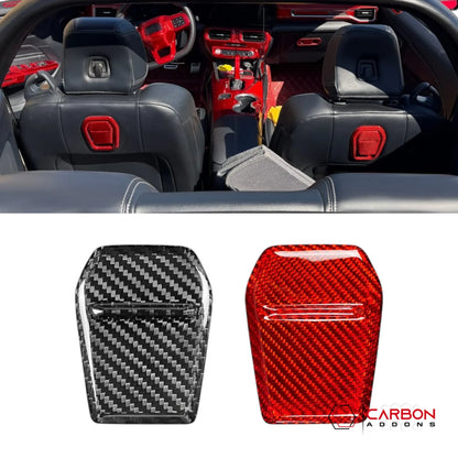 Real Carbon Fiber Seat Recliner Trim Covers for 2024+ Ford Mustang (2-Piece Set)