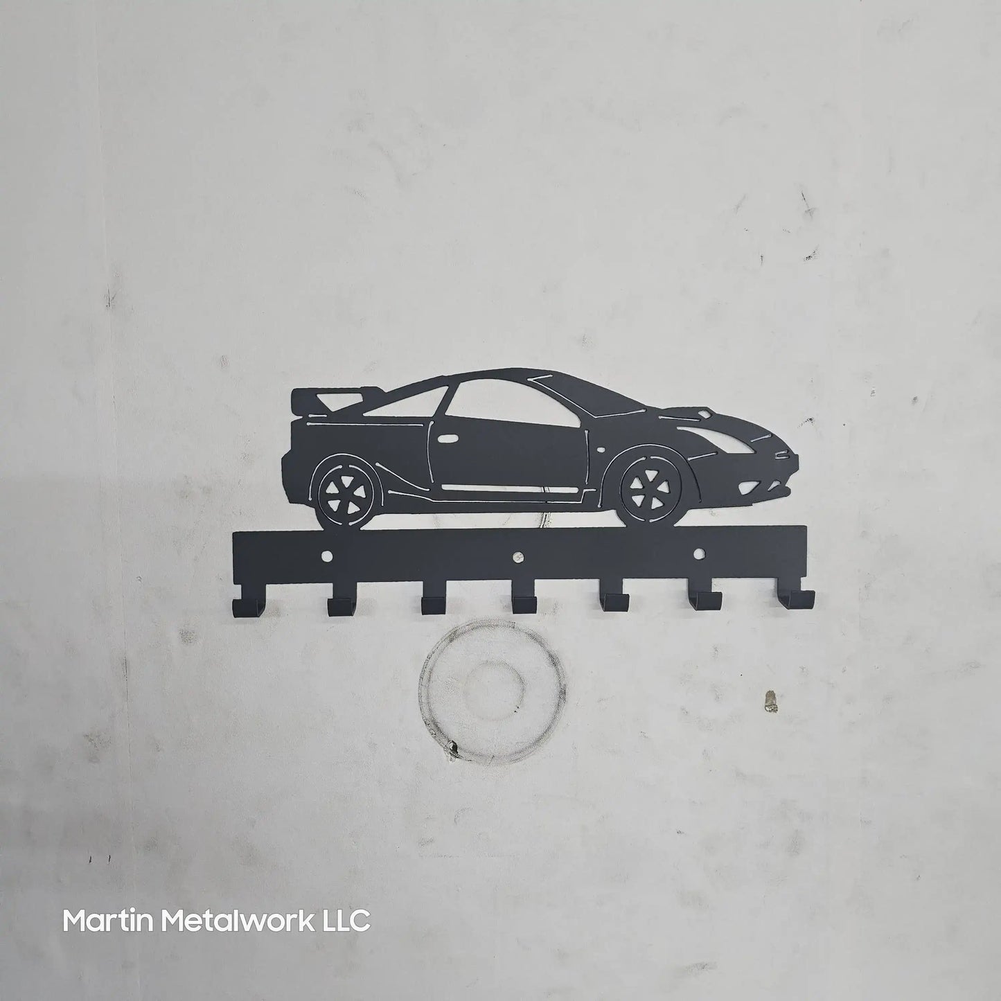 Toyota Celica Key Hanger – Steel Wall Mounted Key Rack – T230 Coupe Key Hook – 12"x6" Import Car Garage Decor