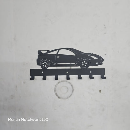 Toyota Celica Key Hanger – Steel Wall Mounted Key Rack – T230 Coupe Key Hook – 12"x6" Import Car Garage Decor