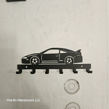 Mitsubishi Eclipse Key Hanger – 2nd Gen Steel Wall Mounted Key Rack – Coupe Organizer 12"x6"