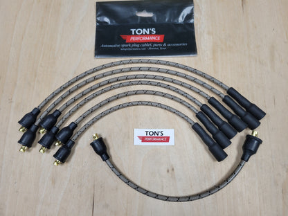 Vintage Style Chevy 216 / 235 Cloth Covered Spark Plug Wire Set