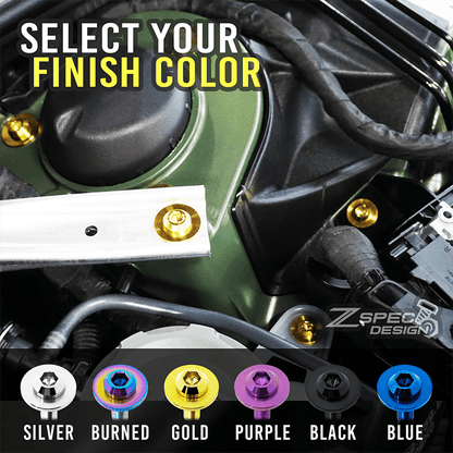 ZSPEC Stage-3 Dress Up Bolts® Fastener Kit for '70-78 Datsun 240z/260z/280z, Titanium