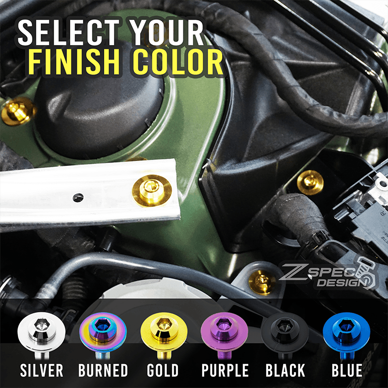 ZSPEC Stage-3 Dress Up Bolts® Fastener Kit for Scion FRS, Subaru BRZ, Toyota 86 '13-21, Titanium