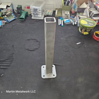 Steel Table Legs for DIY Furniture – 1” Square Post (Set of 2)