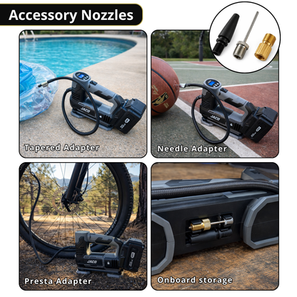 20V Cordless Tire Inflator Air Compressor | with 3.0Ah Max Lithium-Ion Battery