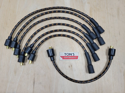 Vintage Style Chevy 216 / 235 Cloth Covered Spark Plug Wire Set