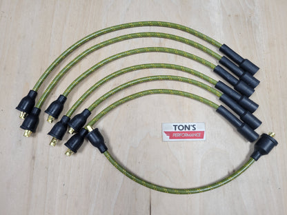 Vintage Style Chevy 216 / 235 Cloth Covered Spark Plug Wire Set