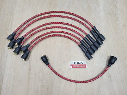 Vintage Style Chevy 216 / 235 Cloth Covered Spark Plug Wire Set