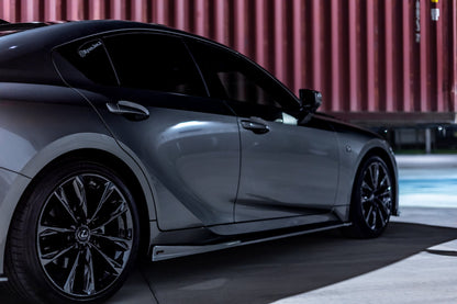 Lexus IS 2021-2026 NIA Side skirts aero lip bodykit in ABS or Carbon Fiber (Base, F Sport, IS300, IS350, IS500)
