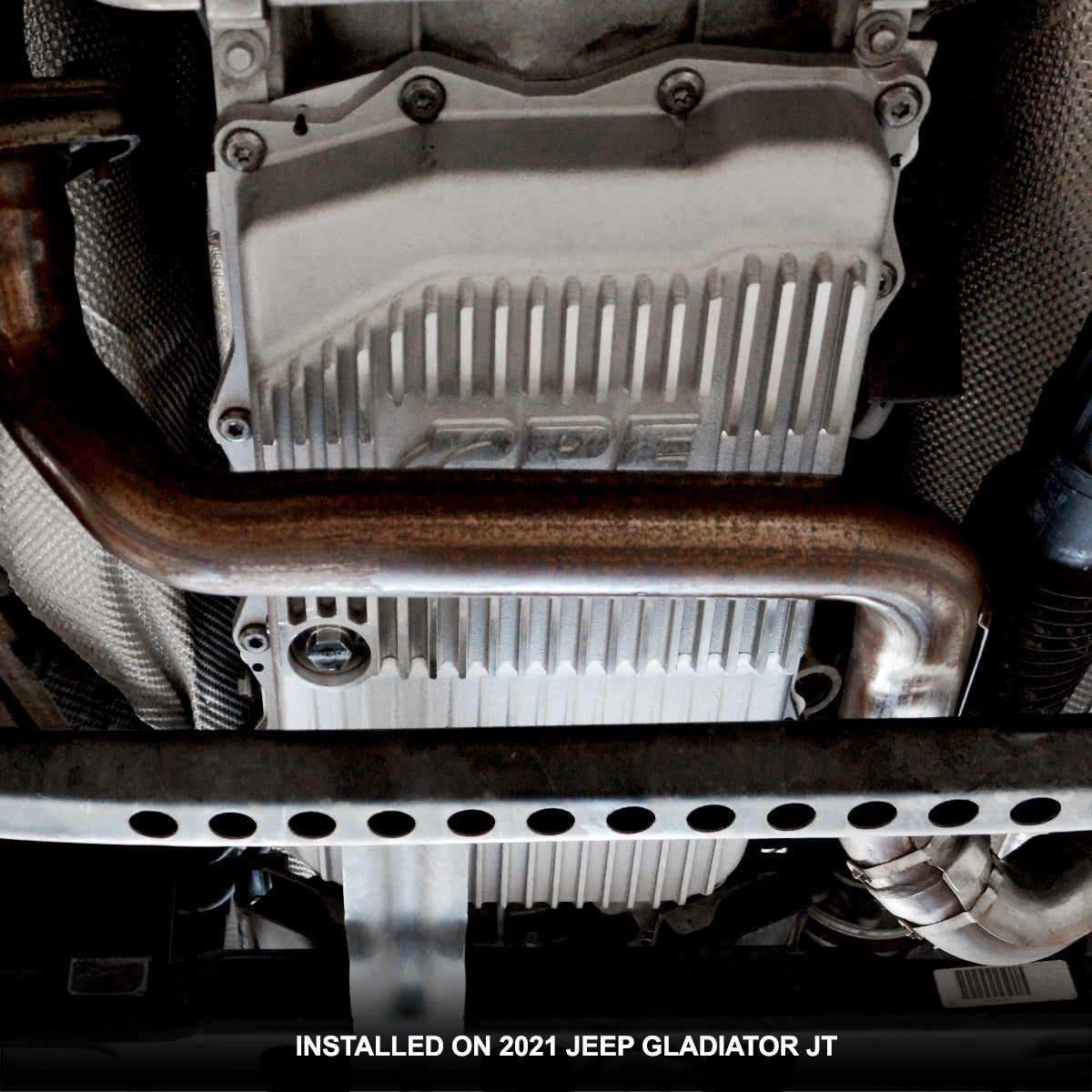 2018-2022 Jeep Wrangler JL/JT w/ 850RE Transmission Heavy-Duty Cast Aluminum Transmission Pan ppepower