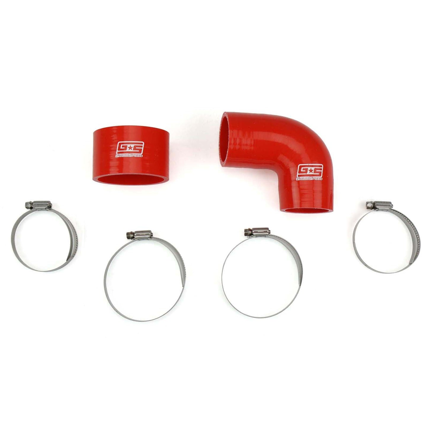 GrimmSpeed Top Mount Intercooler Aluminum Y-Pipe Kit - Red GRM090095
