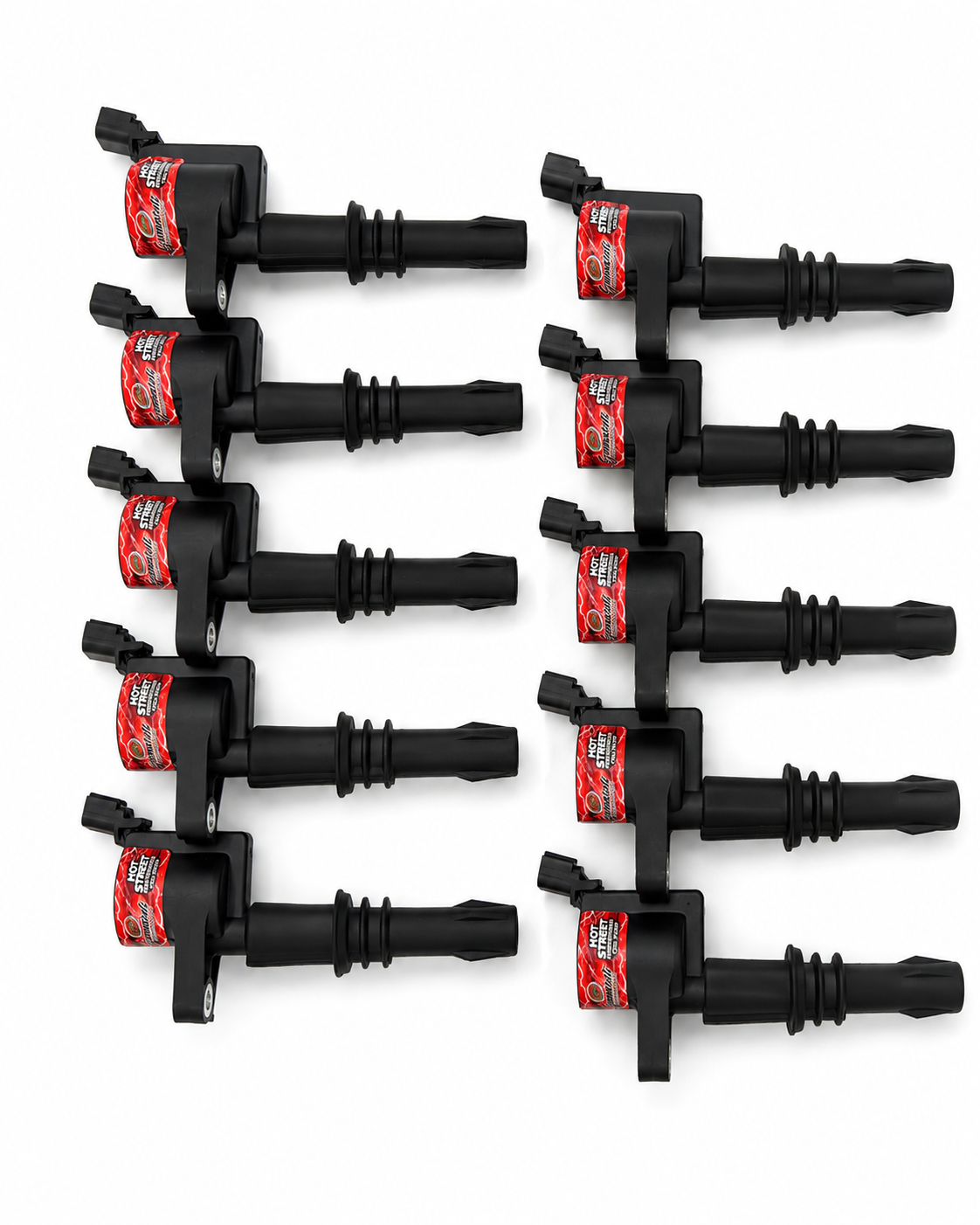 Granatelli 2005–2017 Ford 6.8L V10 3V 42K Hot Street Black Coil Pack Set of 10 – 25-3001-10