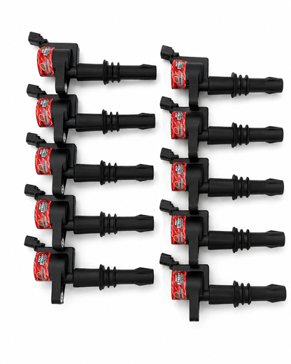 Granatelli 2005–2017 Ford 6.8L V10 3V 42K Hot Street Black Coil Pack Set of 10 – 25-3001-10