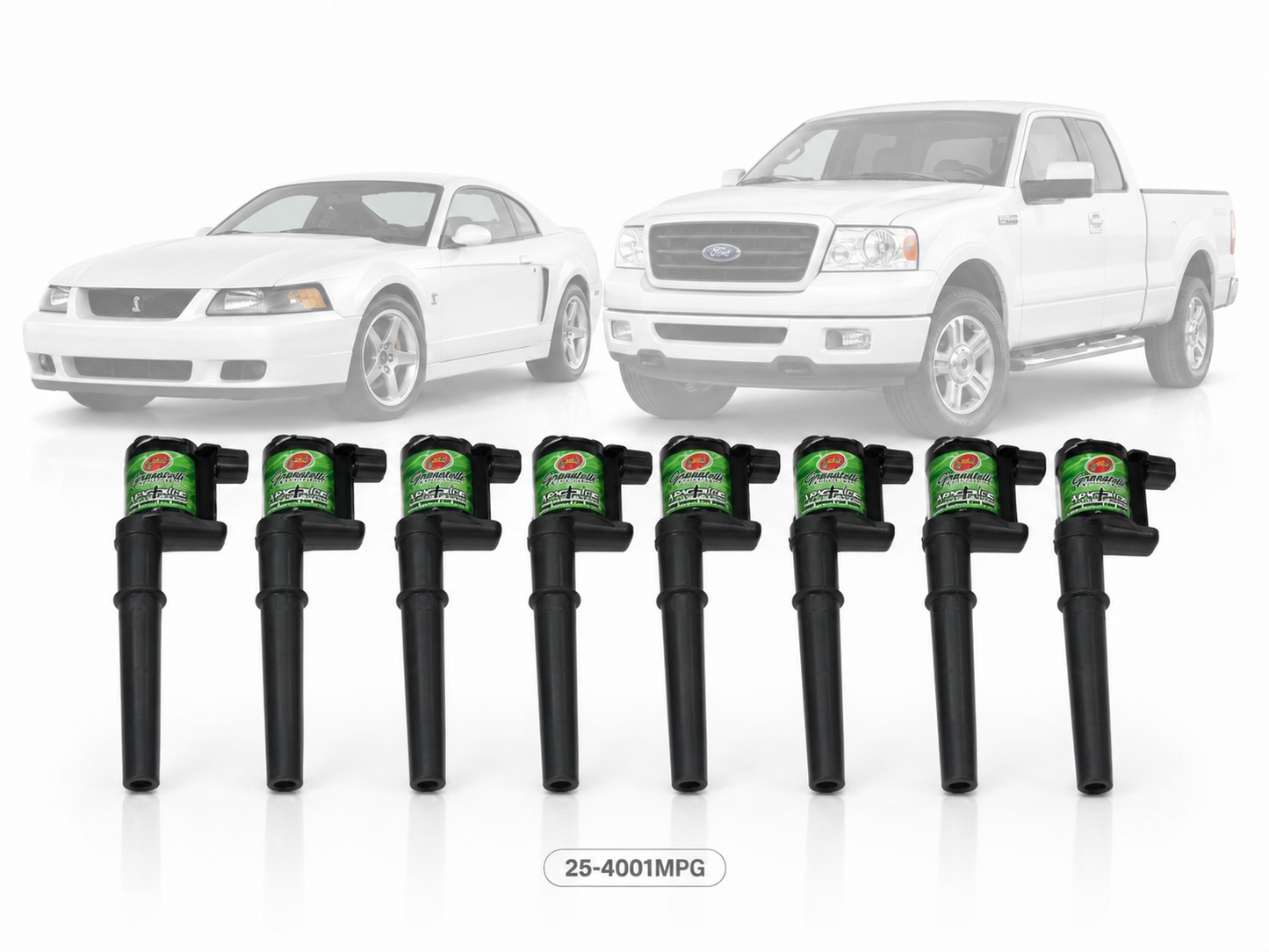 Granatelli Ford 4.6L/5.4L 4V Modular V8 35K MPG Plus Coil Pack & Connector Kit – 25-4001MPG