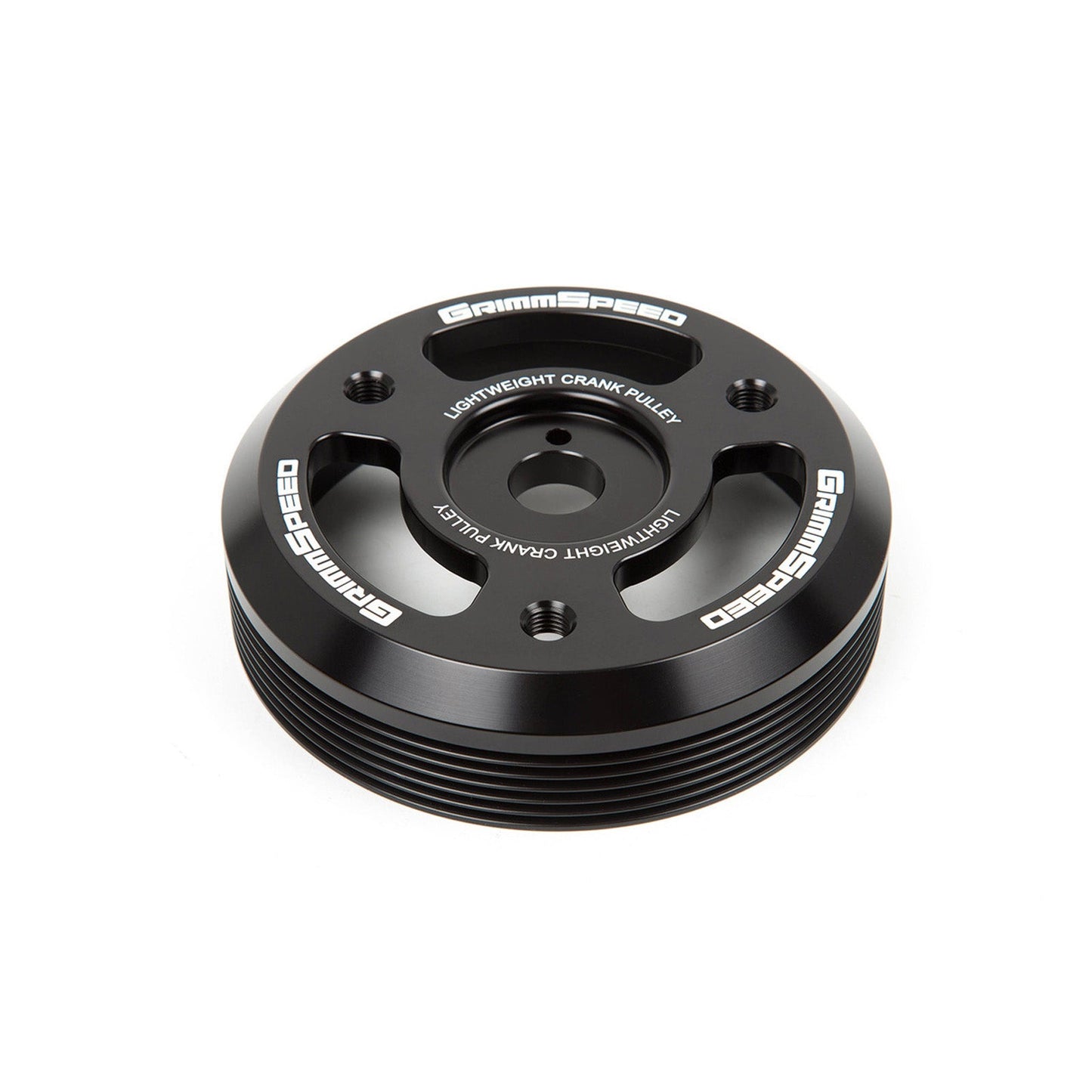GrimmSpeed Lightweight Crank Pulley - Black - 2015-21 Subaru WRX, 2013-21 Subaru BRZ GRM095023