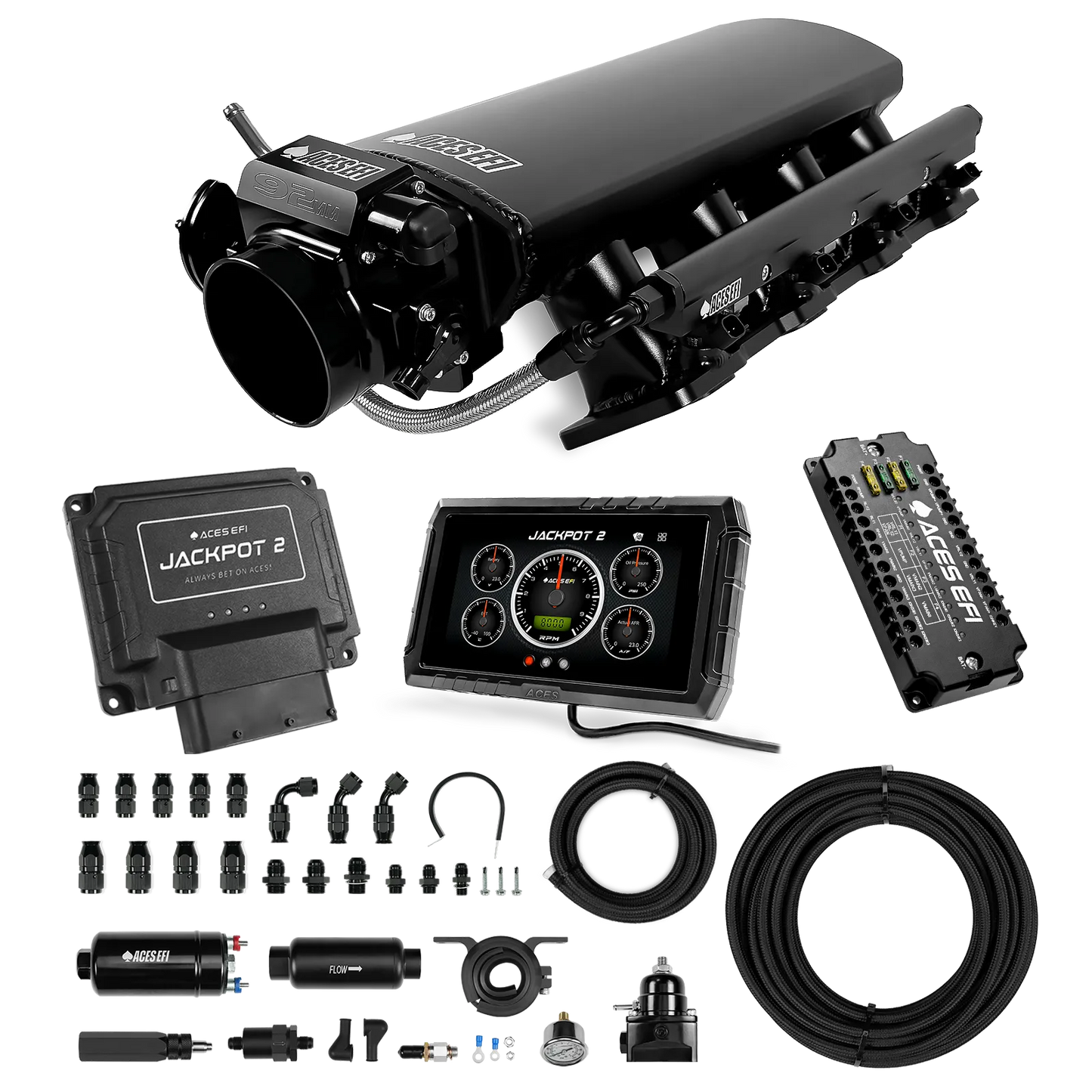 Jackpot 2 LS EFI System - Master Kit with 255 In-line Pump System w/40' PTFE Hose
