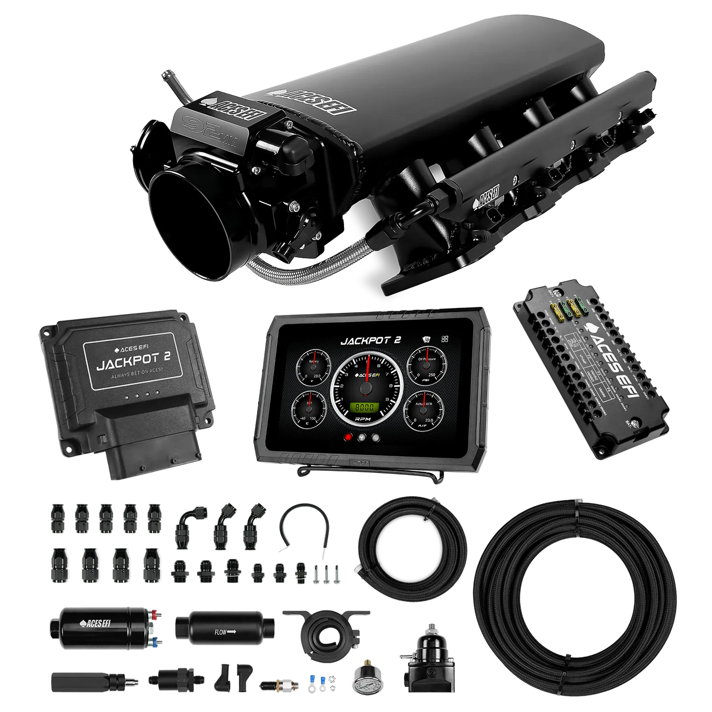 Jackpot 2 LS EFI System - Master Kit with 255 In-line Pump System w/40' PTFE Hose