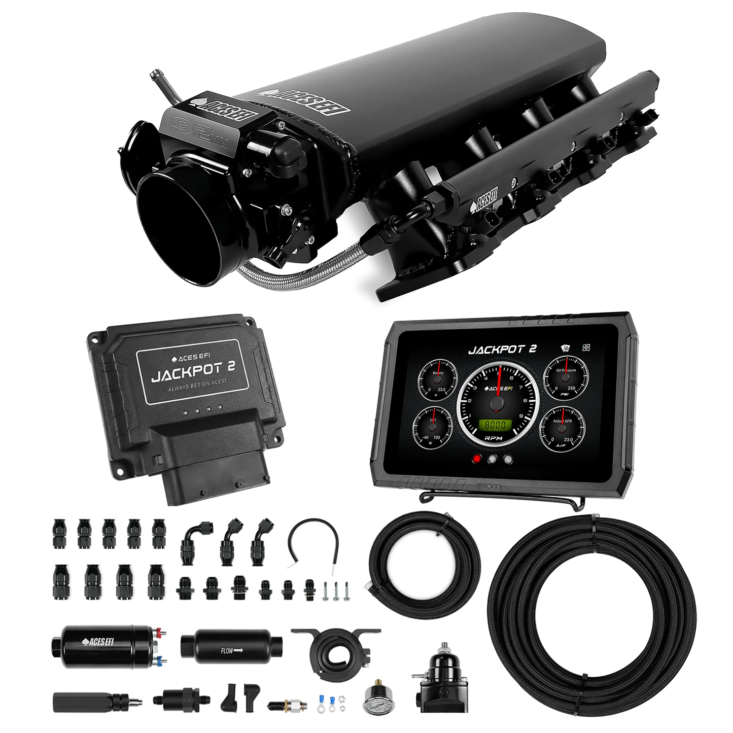 Jackpot 2 LS EFI System - Master Kit with 255 In-line Pump System w/40' PTFE Hose