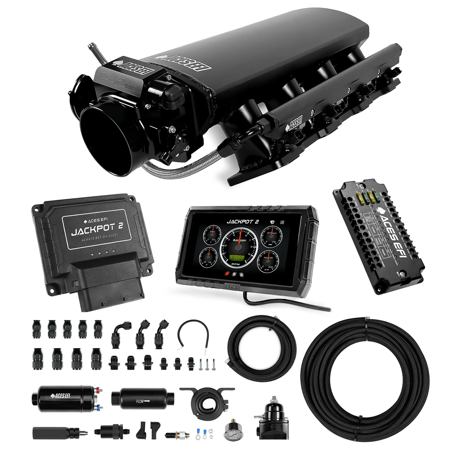 Jackpot 2 LS EFI System - Master Kit with 255 In-line Pump System w/40' PTFE Hose