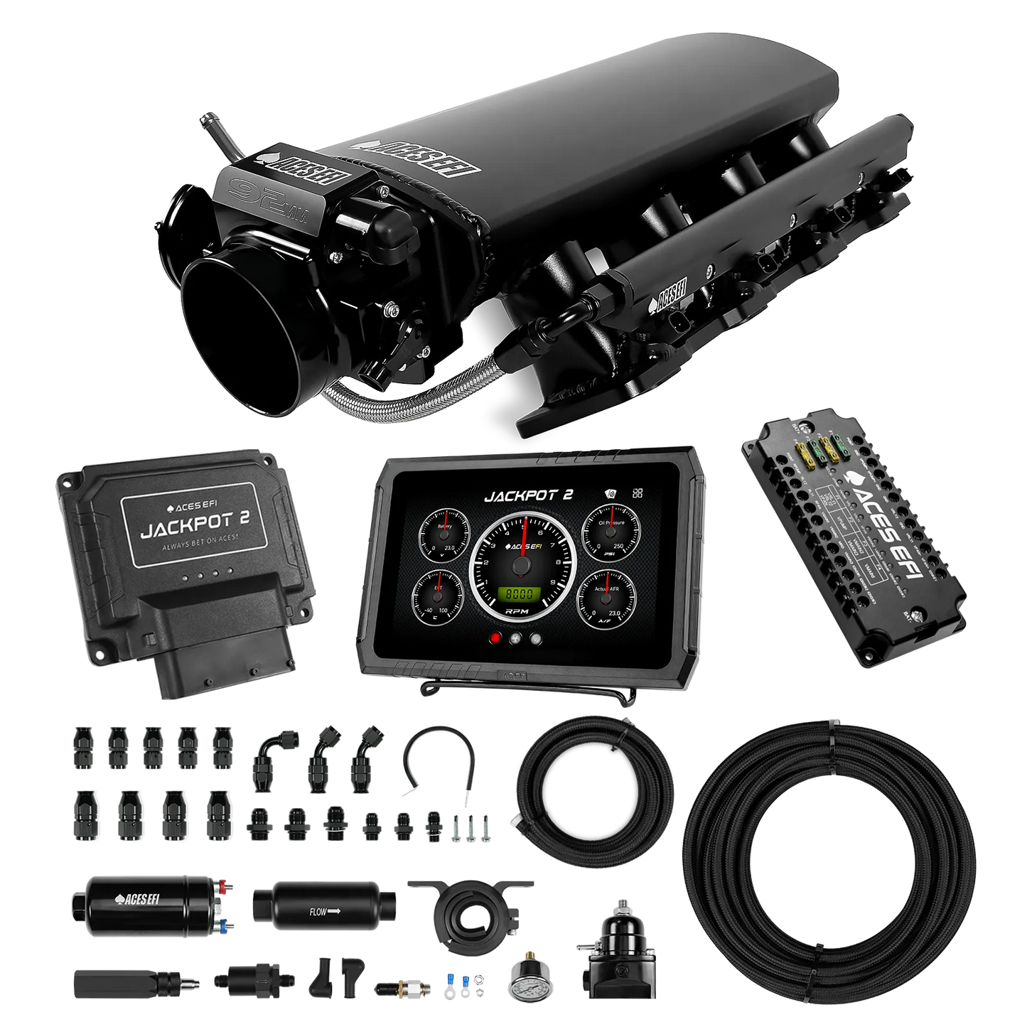 Jackpot 2 LS EFI System - Master Kit with 255 In-line Pump System w/40' PTFE Hose