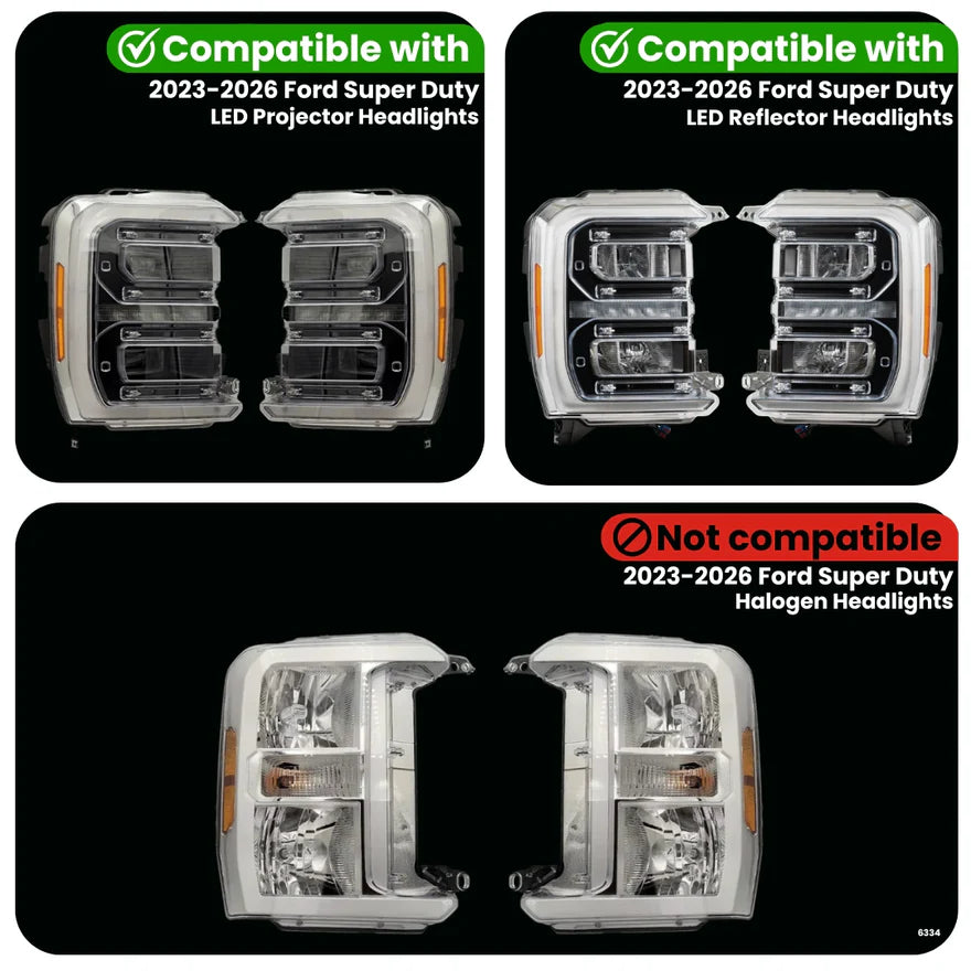 FORD SUPER DUTY DYNAMIC LED HEADLIGHT ADAPTER (2023-2024)