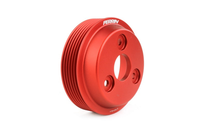 Perrin [22-25 WRX, 19-22 Forester, 20-22 Legacy, 21-22 Crosstrek] Water Pump Pulley Red | PSP-ENG-112RD