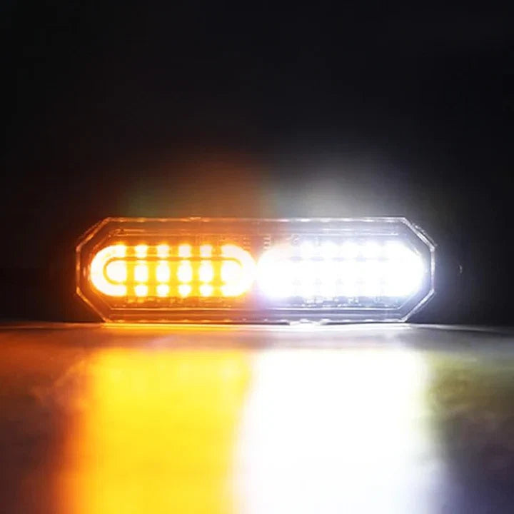 Universal 8-PC Aluminum Surface Mounted 4.5" Emergency High Intensity LED Strobe w/ 17 Patterns