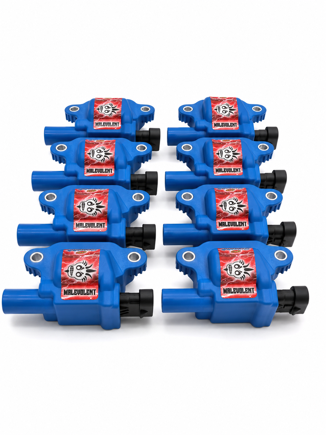 Granatelli 2005–2017 GM LS2/LS3/LS7/LS9/LSA 85K Malevolent Blue Coil Pack Set – 28-0513-CPBM