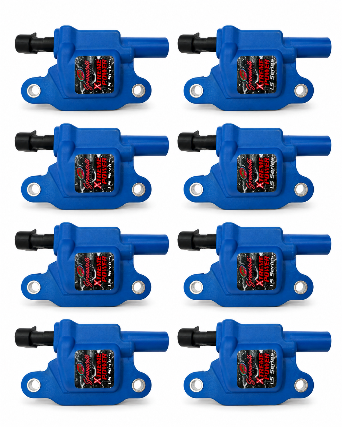 Granatelli 2014–Present GM LT1/LT4 80K Pro Series Xtreme Blue Coil Pack Set – 28-0514-CPB
