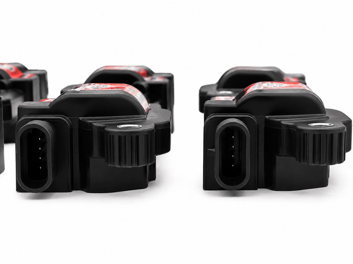 Granatelli GM LS2/LS3/LS7/LS9/LSA 80K Pro Series Xtreme Black Coil Pack Set – 28-0513-CP