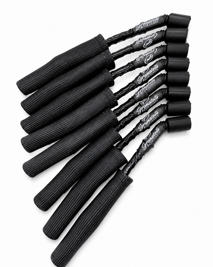 Granatelli 10" GM LS/LT 0-Ohm Black High-Temp Spark Plug Wires w/ Black Kevlar Boots – 28-1545HTBB