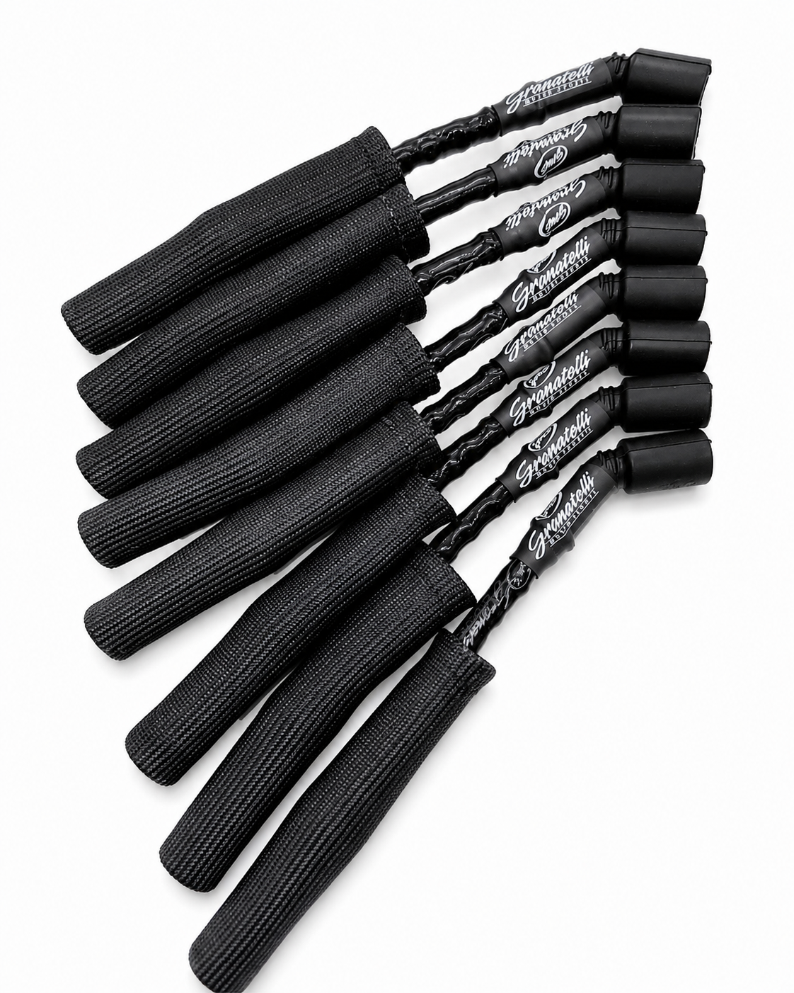 Granatelli 12" GM LS/LT 0-Ohm Black High-Temp Spark Plug Wires w/ Black Kevlar Boots – 28-1629HTBB