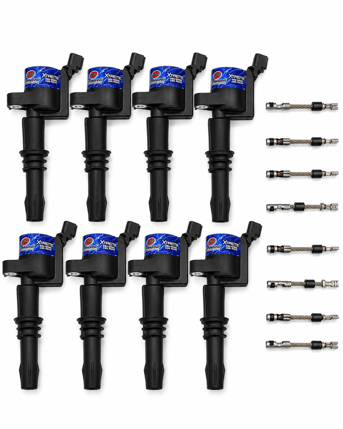 Granatelli 65K Coil Packs & Connector Kit for 2008–2010 Ford 4.6L & 5.4L 3V – 28-1814SC