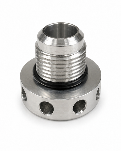 Granatelli -12 AN Screw-In Billet Valve Cover Breather Baffle Kit – No Welding – 280112