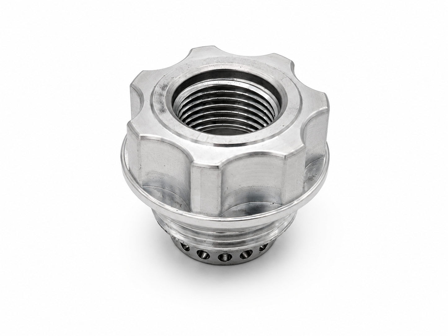 Granatelli Billet Valve Cover Breather Adapter – -20 AN Male to -10 AN ORB Female – 280113
