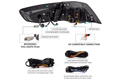 Mitsubishi Lancer & EVO X LED Tail Lights Upgrade (2008-2018)