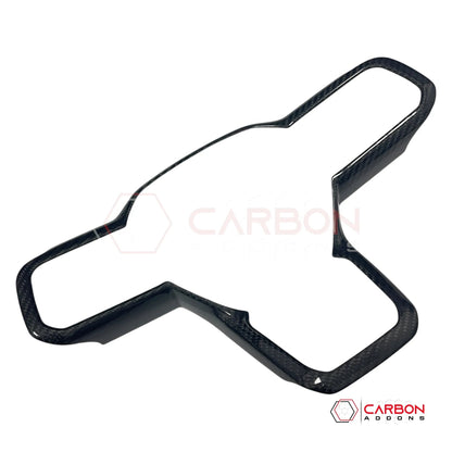 Real Carbon Fiber Steering Wheel Trim Covers for 2024+ Ford Mustang